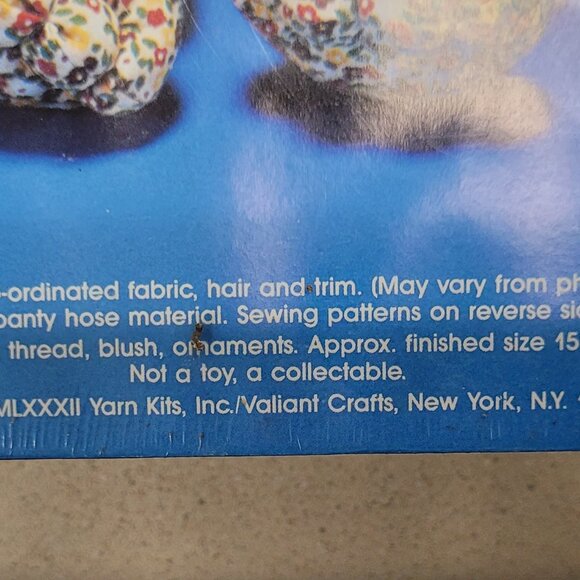 Vintage Soft Sculpture Animal Kit ZOOGLE BABY LION KIT YKI Valiant Craft 1982 - Picture 4 of 5